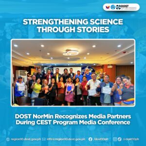 DOST NorMin Recognizes Media Partners during CEST Program Media Conference