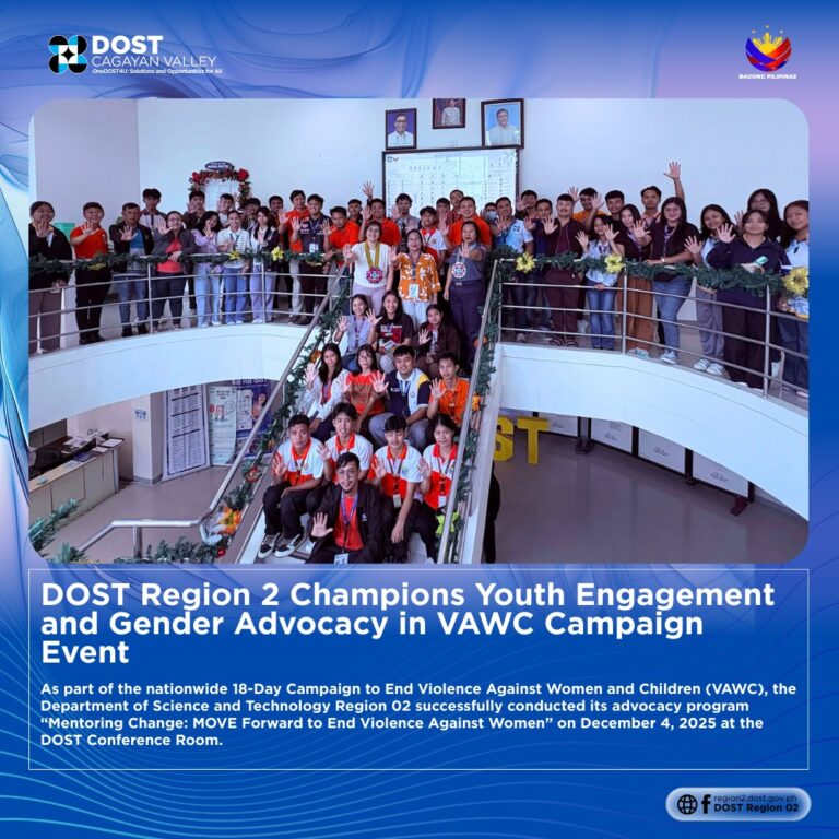 DOST Region 2 Champions Youth Engagement and Gender Advocacy in VAWC Campaign Event