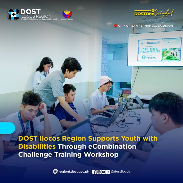 DOST Ilocos Region Supports Youth with Disabilities Through eCombination Challenge Training Workshop.