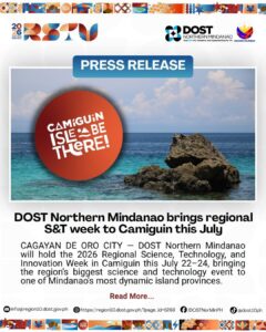 DOST Northern Mindanao brings regional S&T week to Camiguin this July